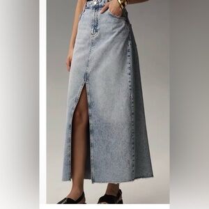 The Madi Front-Slit Denim Skirt by Pilcro
Anthropologie